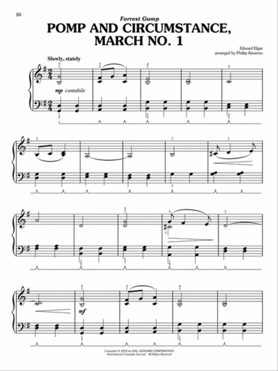 Classical Movie Themes Easy Piano scores gallery preview page 3