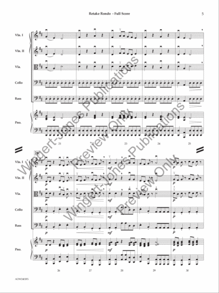 Retake Rondo String Orchestra scores gallery preview page 6