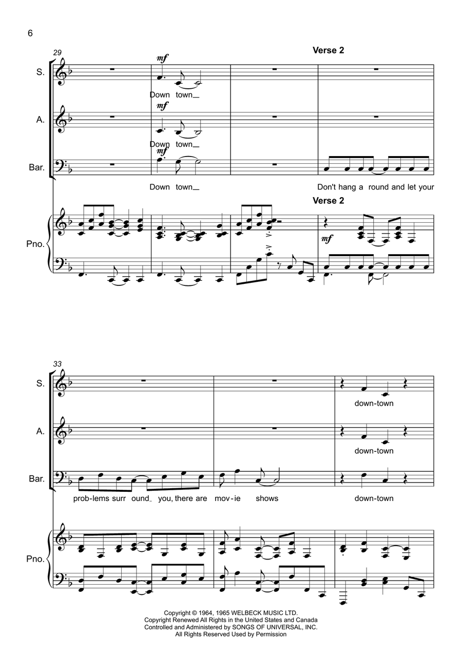 Downtown 3-Part scores gallery preview page 6
