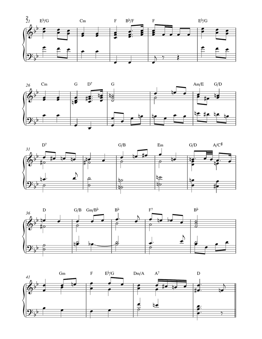 Wedding March (Bridal Chorus) Easy Piano scores gallery preview page 2