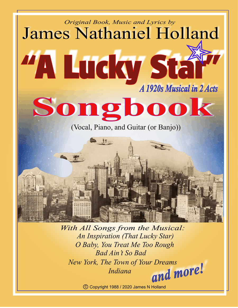 A Lucky Star, A 1920s Musical in 2 Acts Songbook 4-Part scores gallery preview page 1