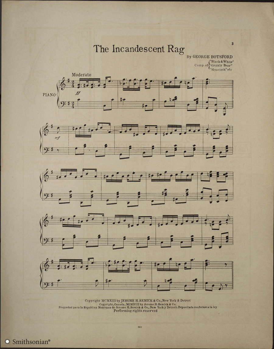 The Incandescent Rag Piano Solo - Digital Sheet Music page 3