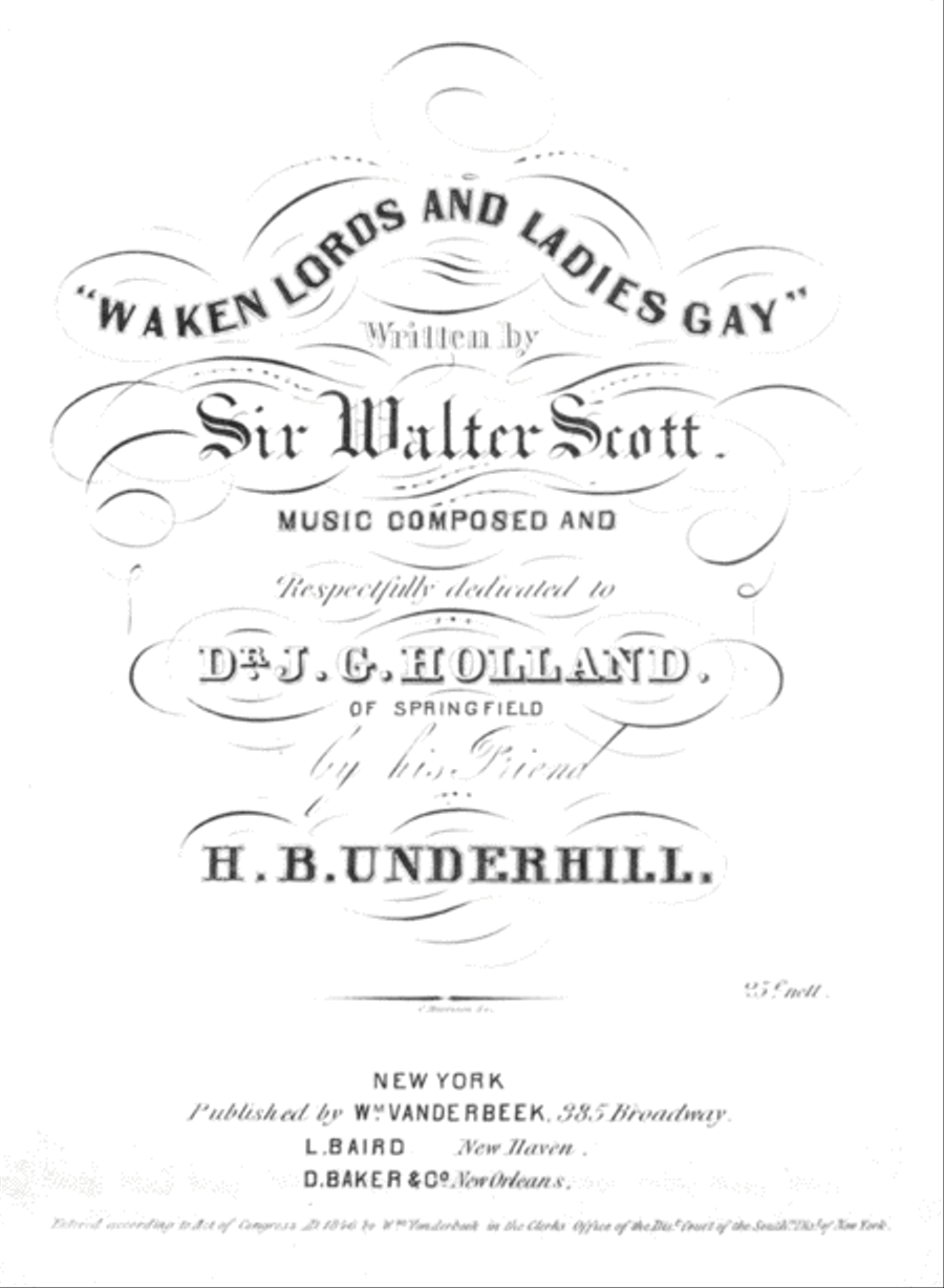 Waken Lords and Ladies Gay Voice scores gallery preview page 1