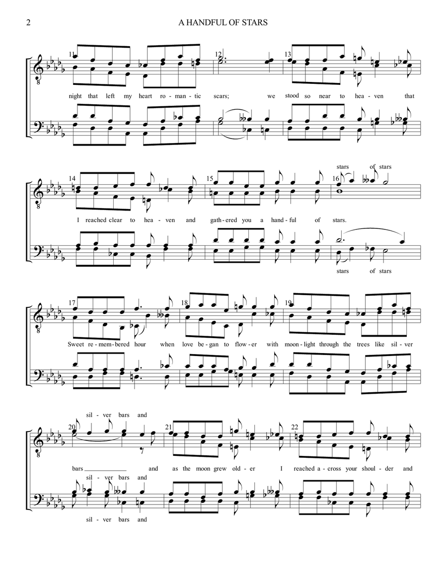 A Handful Of Stars A Handful Of Stars TTBB scores gallery preview page 2