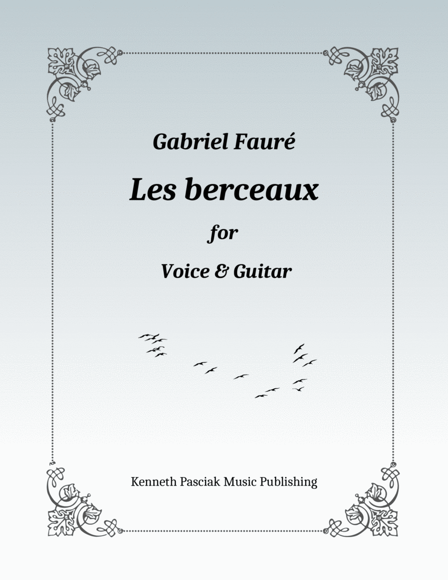 Les berceaux (for Voice and Guitar) image number null