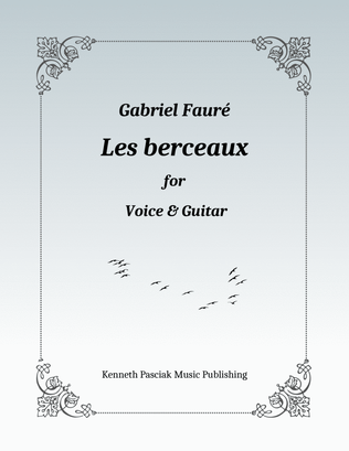 Book cover for Les berceaux (for Voice and Guitar)