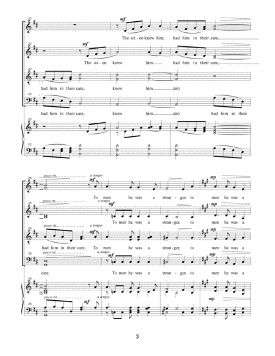 I Saw a Stable Divisi scores gallery preview page 4