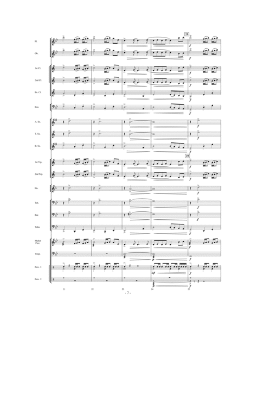 Danza Del Fuego Danza Del Fuego Concert Band scores gallery preview page 6