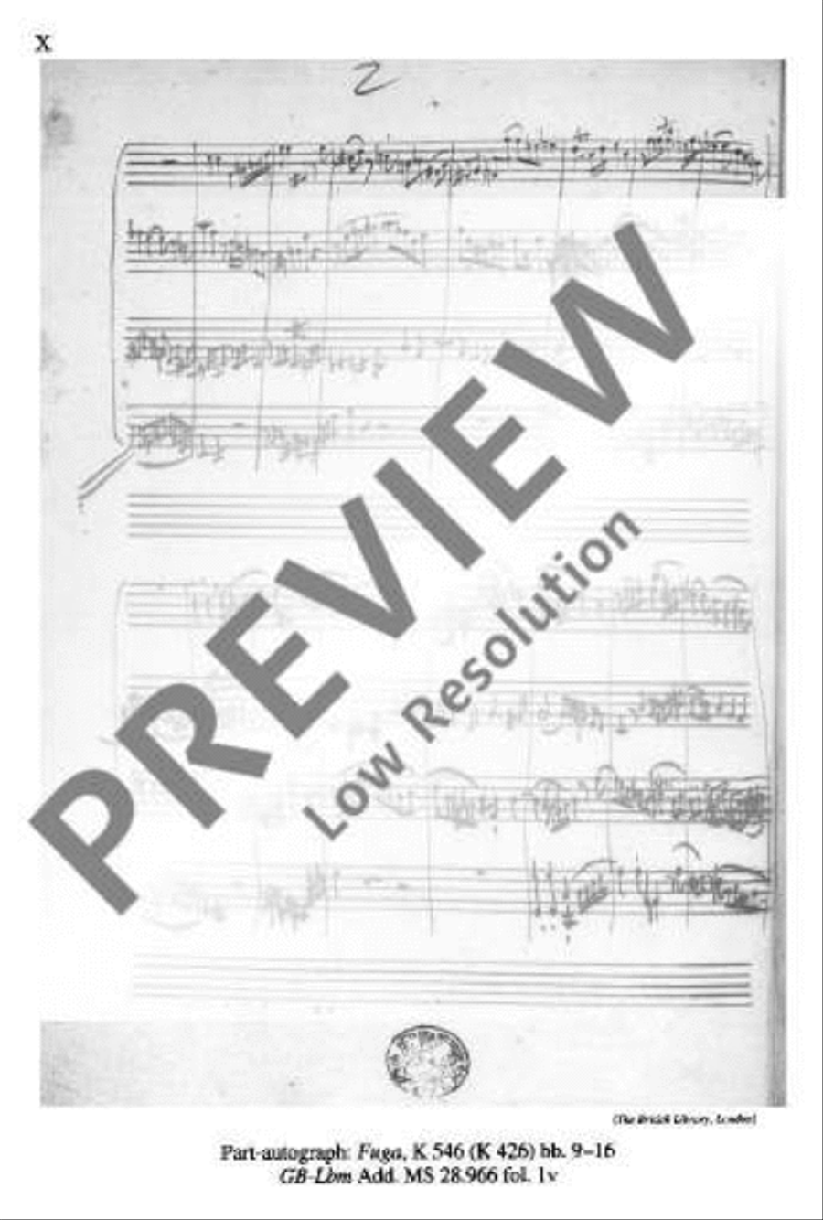 Adagio and Fugue C minor Miniature Score scores gallery preview page 11