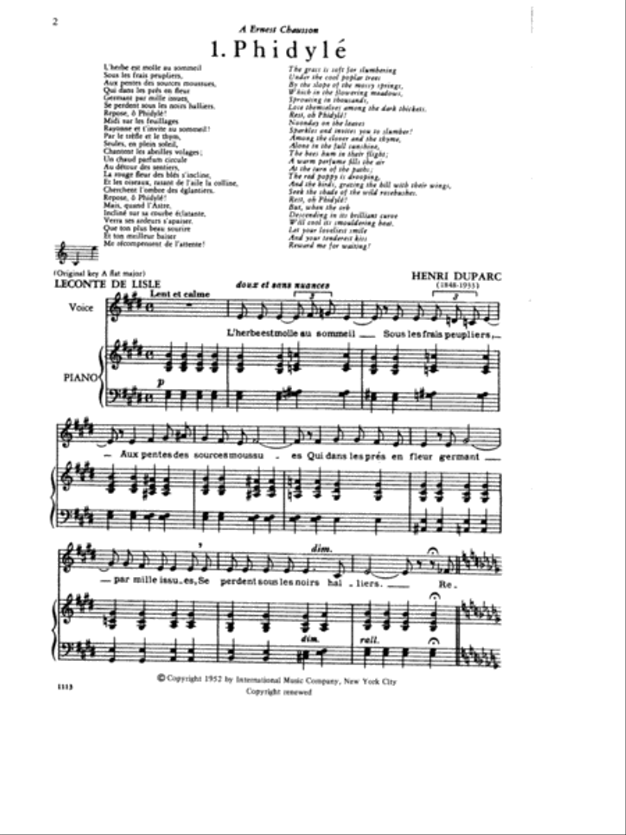 Twelve Songs For Low Voice Low Voice scores gallery preview page 2