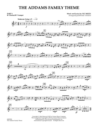 The Addams Family Theme - Pt.1 - Bb Clarinet/Bb Trumpet