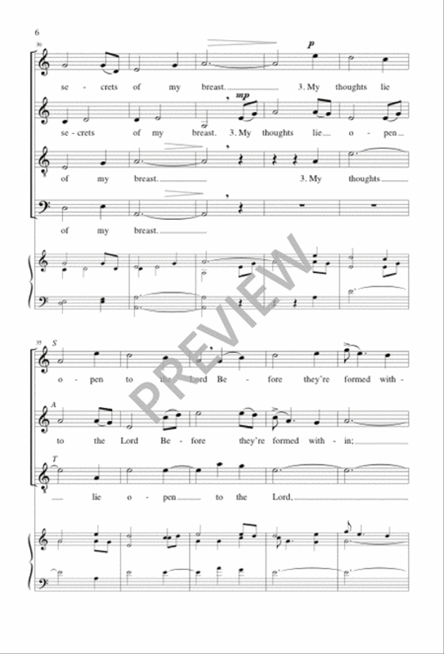 In All My Vast Concerns with Thee Divisi scores gallery preview page 6