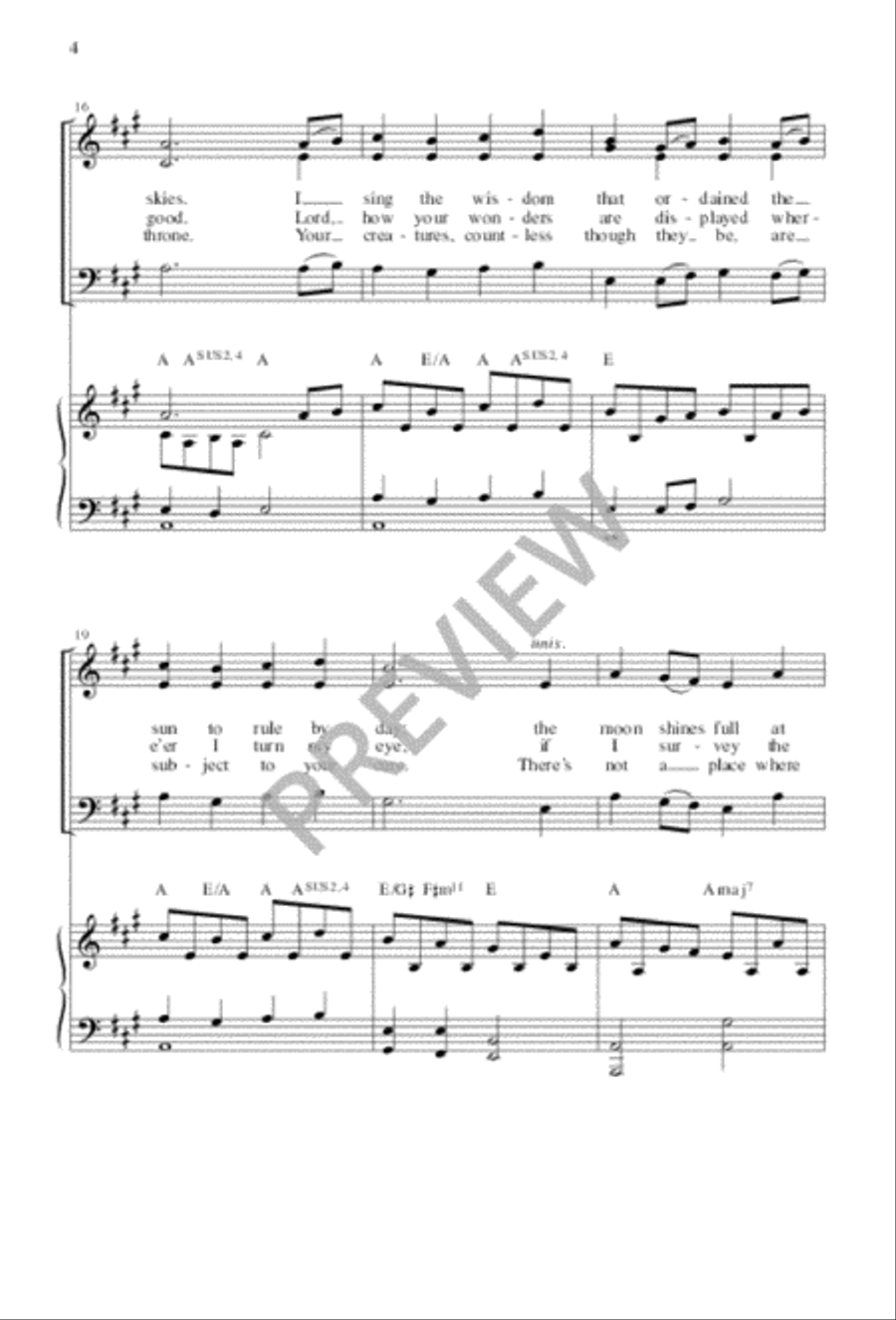 I Sing the Mighty Power of God 3-Part scores gallery preview page 4