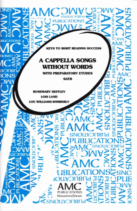 Book cover for A Cappella Songs Without Words