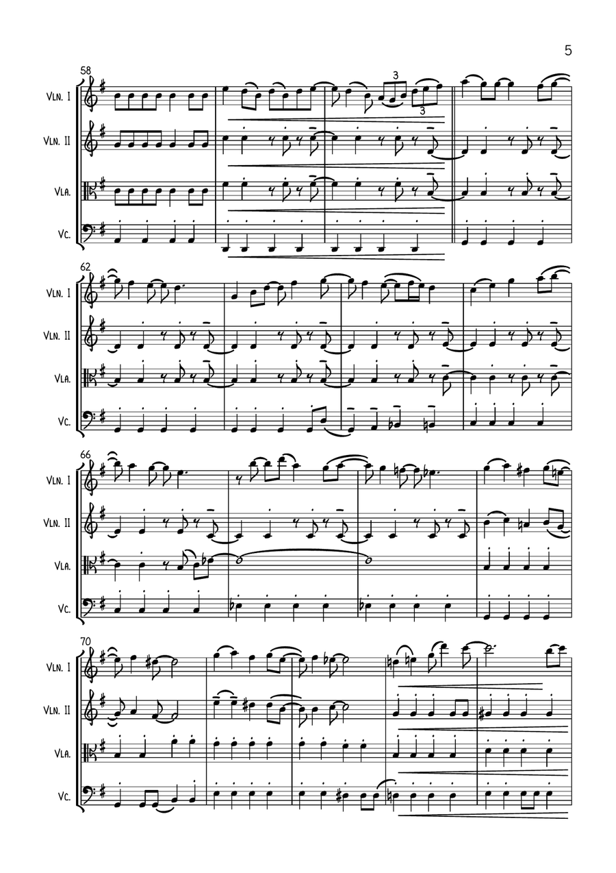 All I Want For Christmas Is You String Quartet scores gallery preview page 5