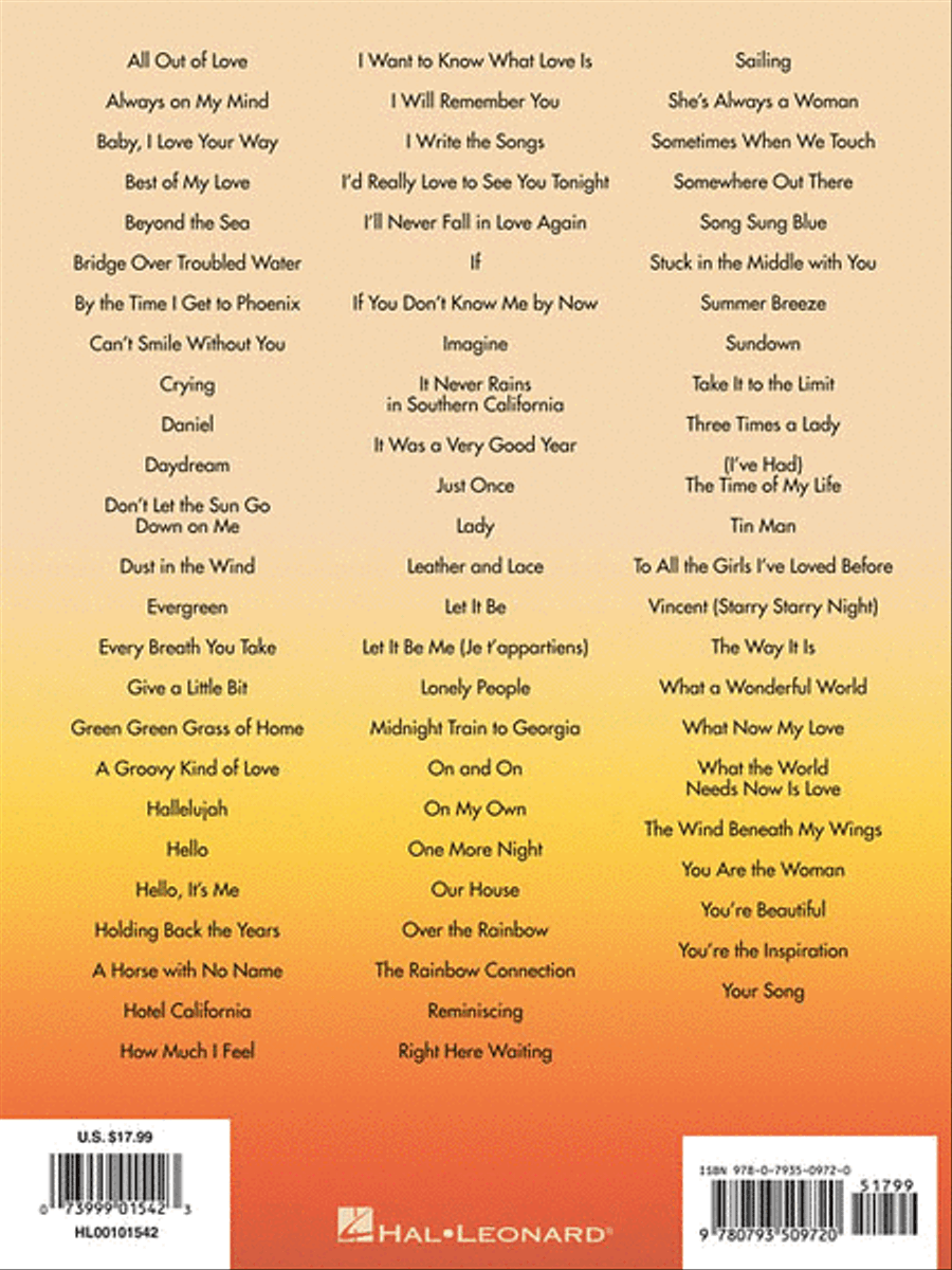 The Best Easy Listening Songs Ever – 3rd Edition Voice scores gallery preview page 2