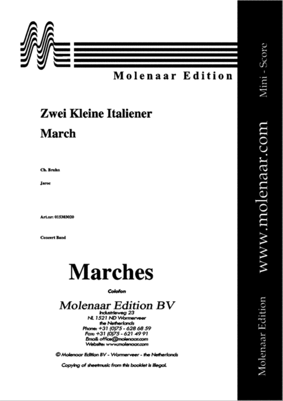 Zwei Kleine Italiener Concert Band scores gallery preview page 2