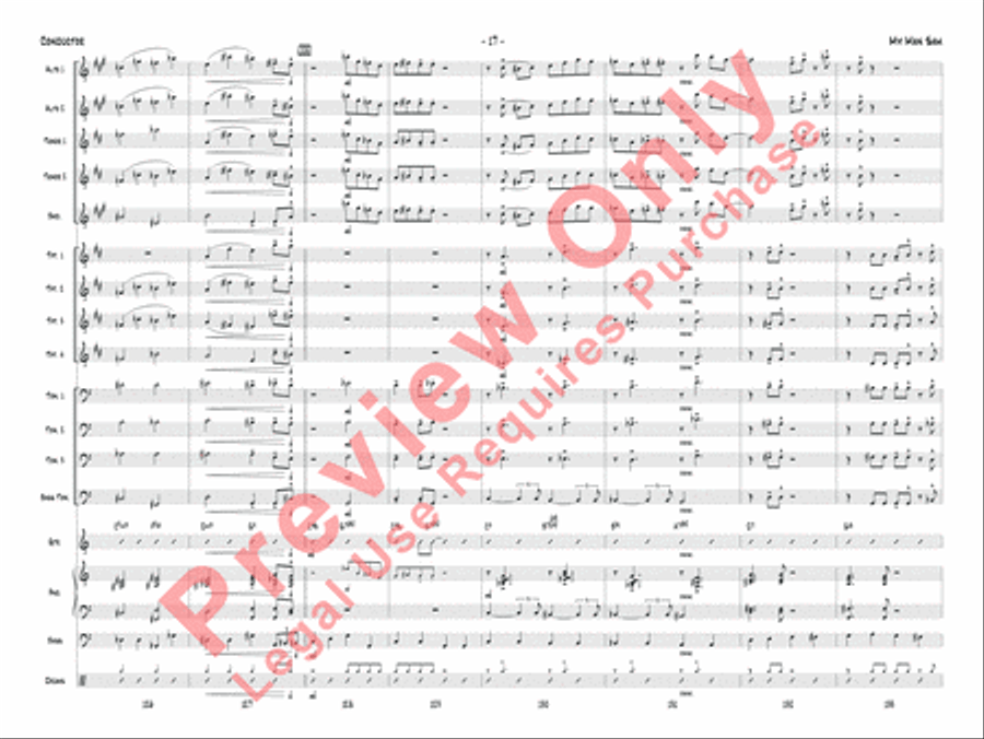 My Man Sam 3-Part scores gallery preview page 20