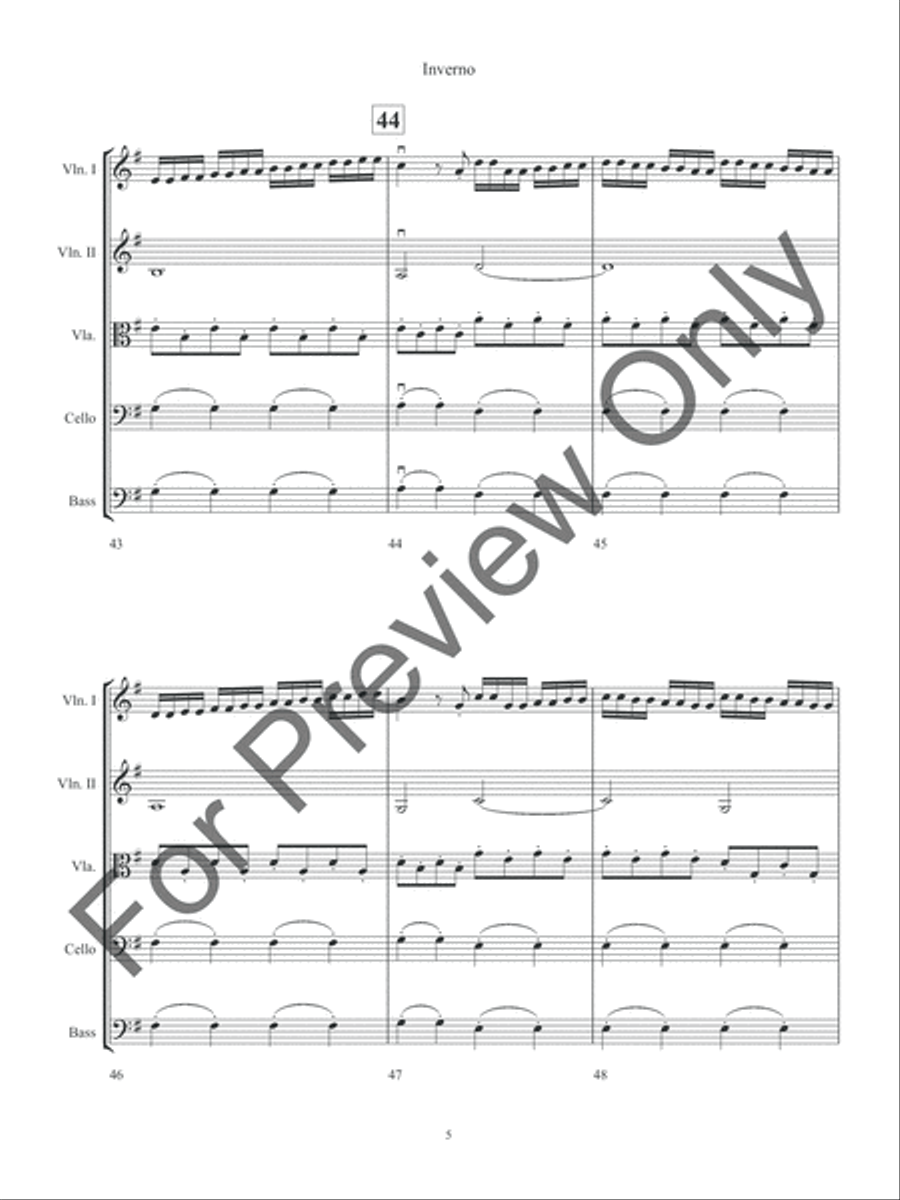 Inverno Inverno String Orchestra scores gallery preview page 8