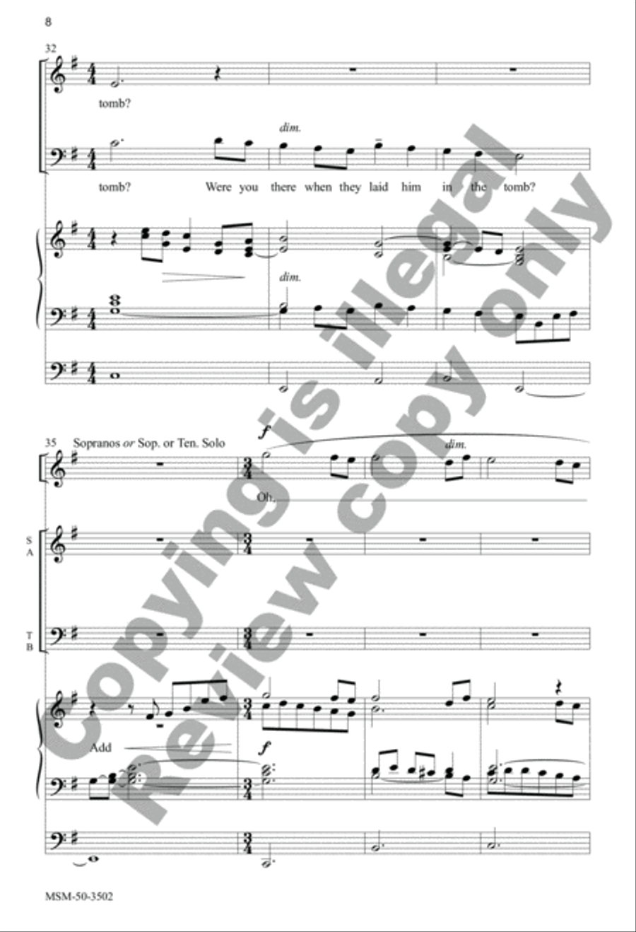 Were You There? 4-Part scores gallery preview page 8