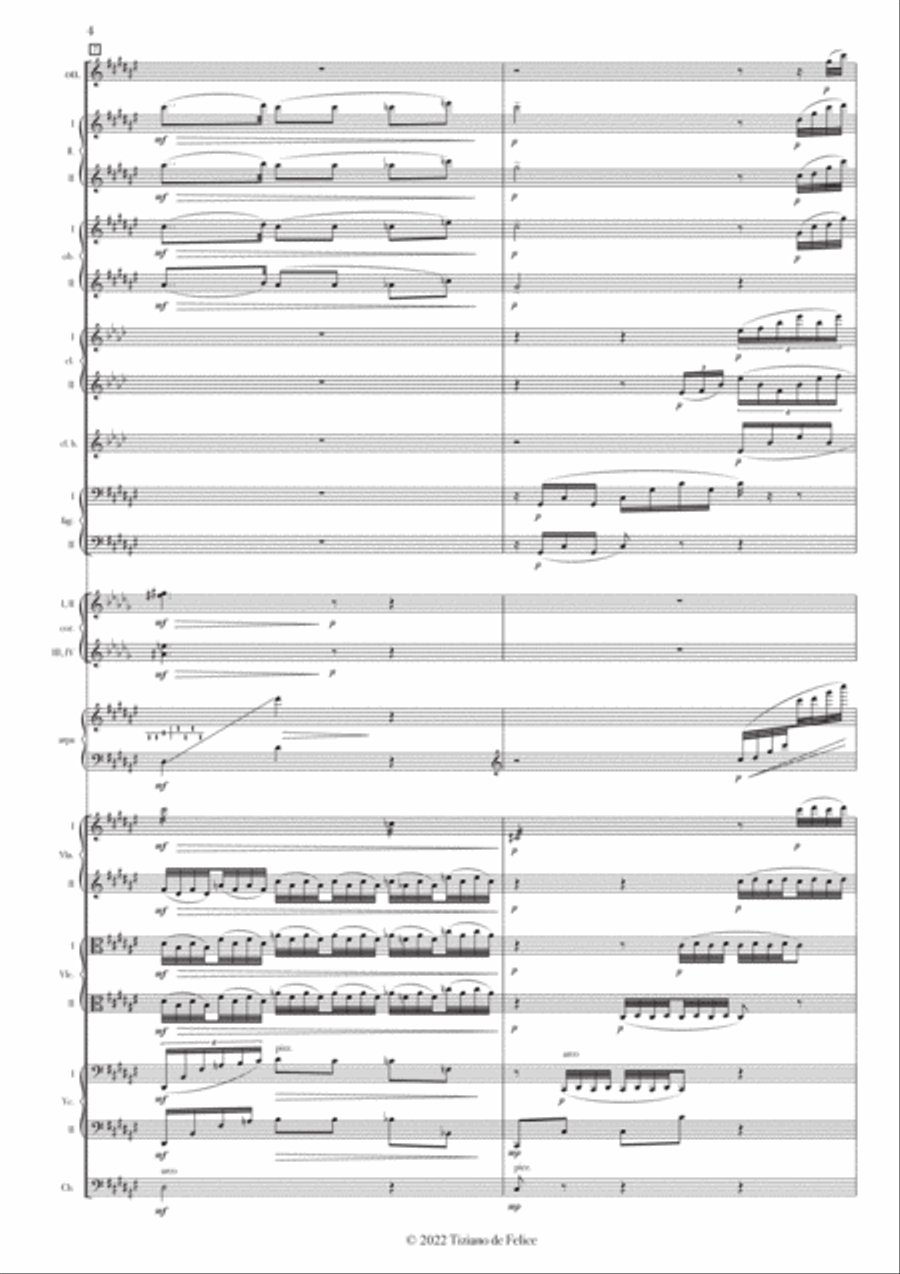 Poissons d'or (Debussy) - Tiziano de Felice Full Orchestra scores gallery preview page 6