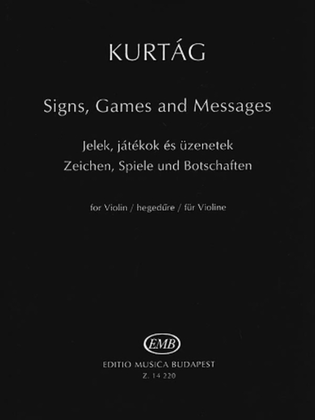 Book cover for Signs, Games and Messages for Violin