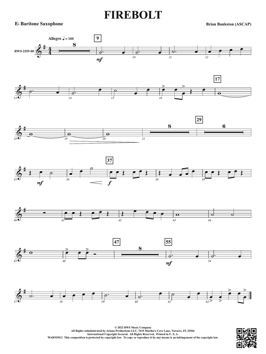 Firebolt: E-flat Baritone Saxophone