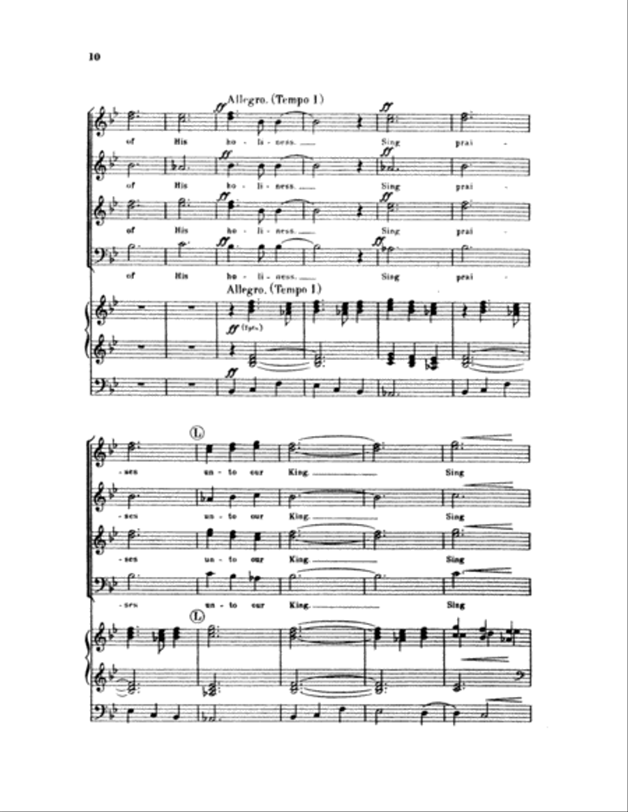 O Clap Your Hands (Choral Score) 4-Part scores gallery preview page 10