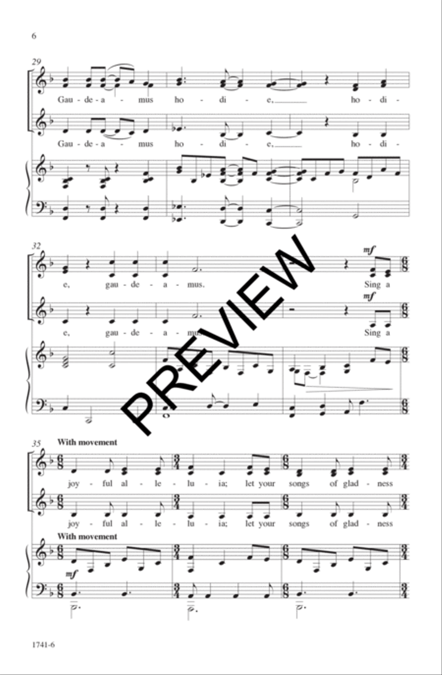 Gaudeamus Hodie Gaudeamus Hodie SSA scores gallery preview page 7
