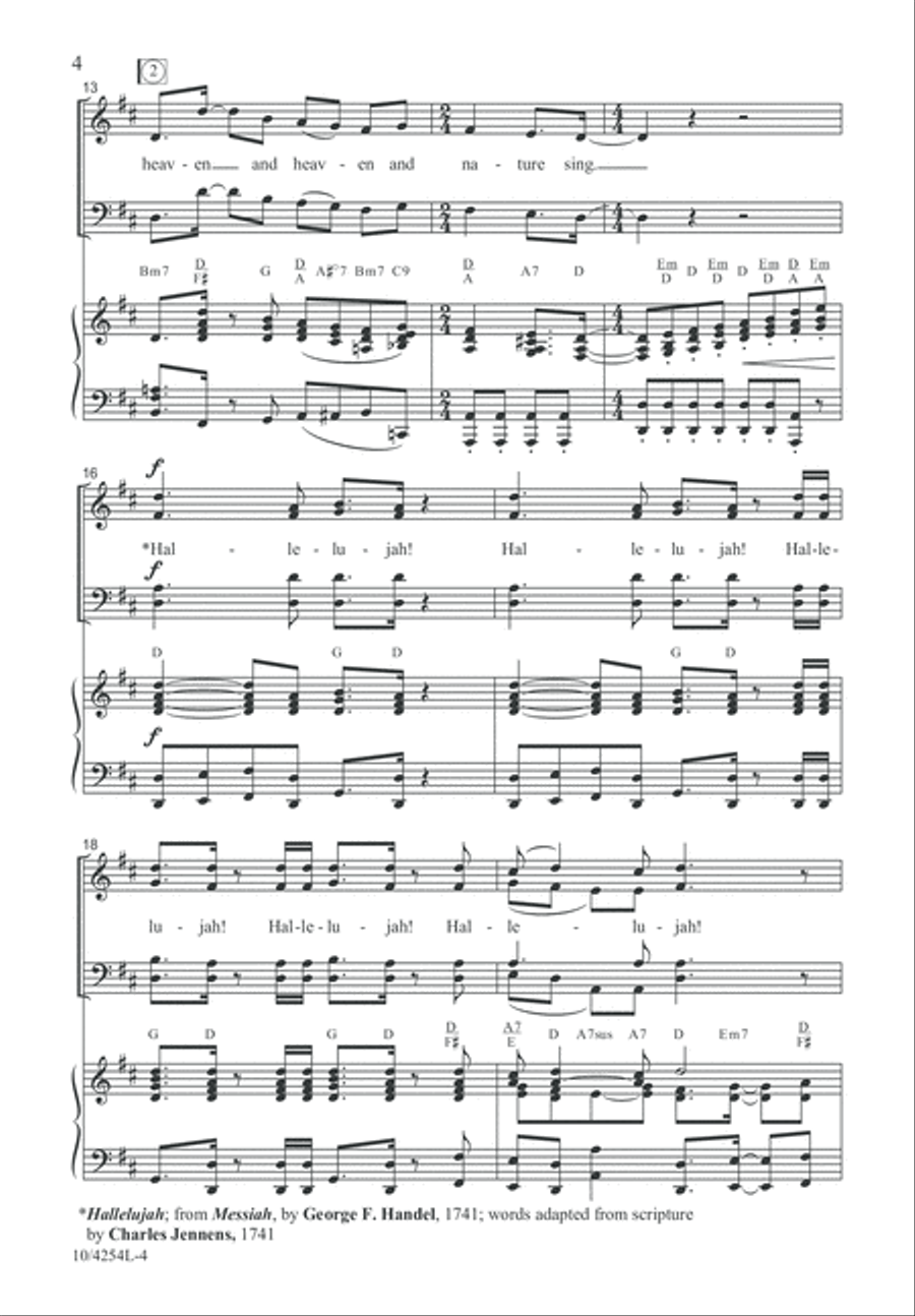 Joy Hallelujah! Joy Hallelujah! 4-Part scores gallery preview page 5