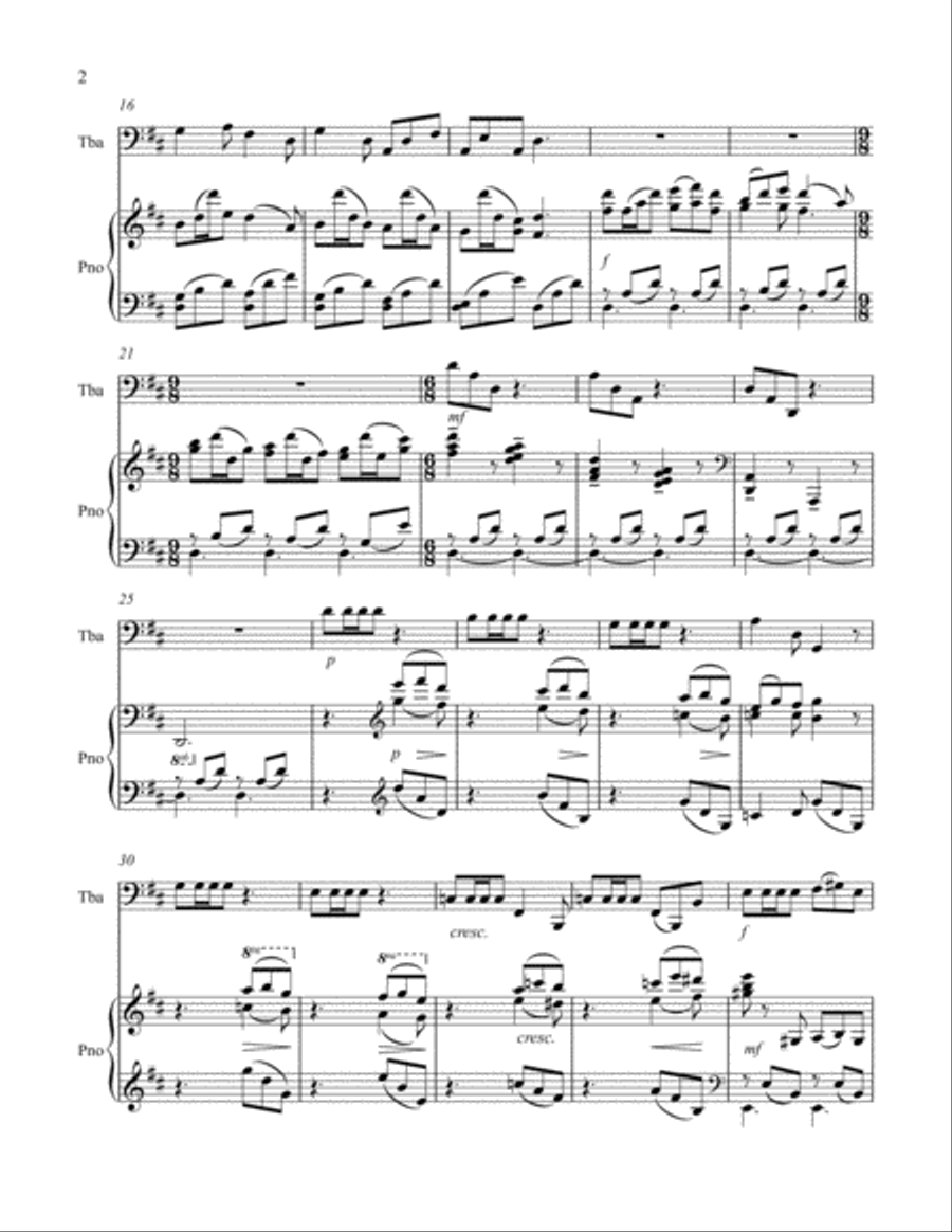 Studies in American Folk Idiom Tuba scores gallery preview page 3