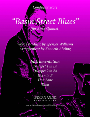 Book cover for Basin Street Blues (for Brass Quintet)