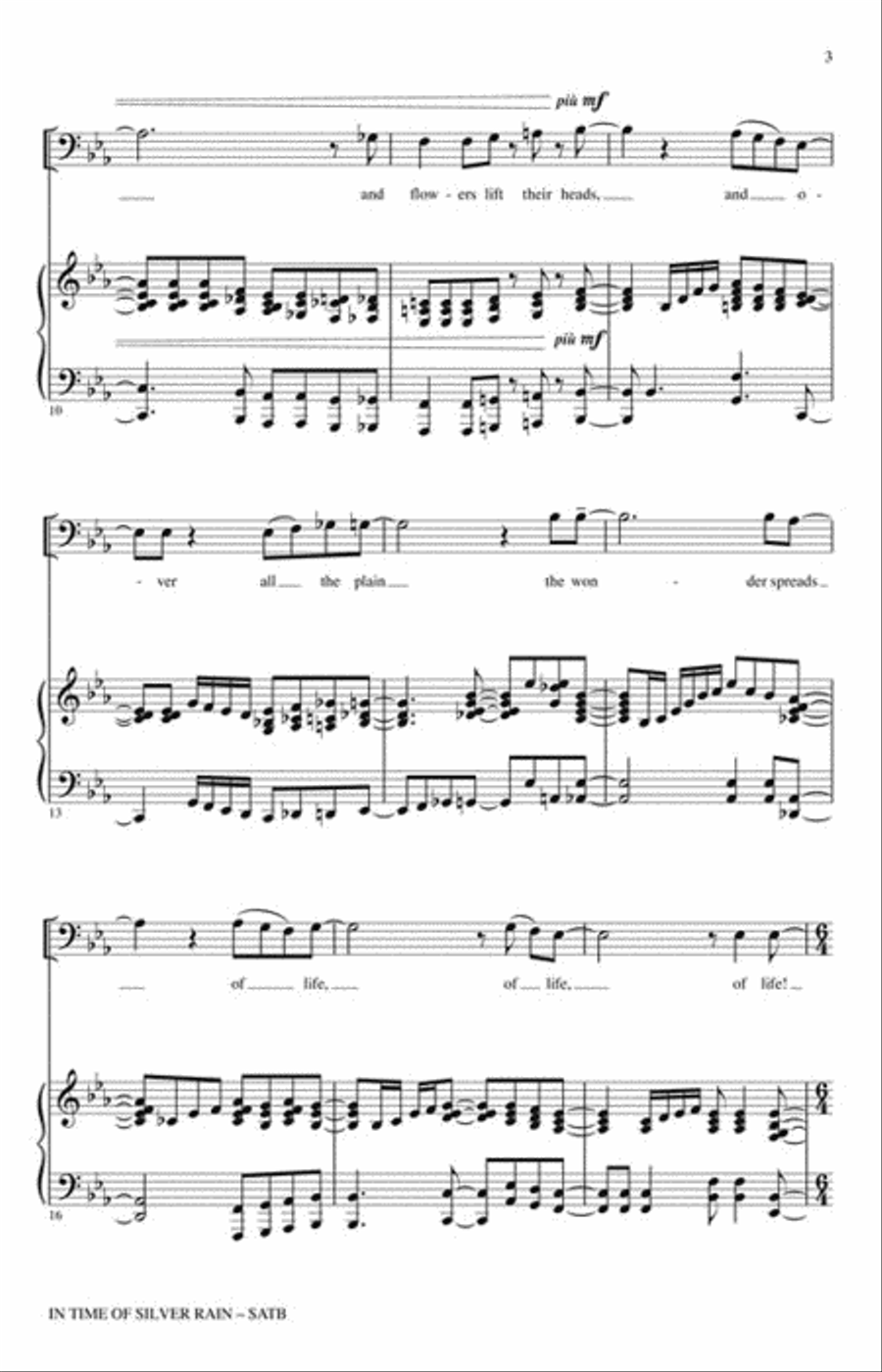 In Time of Silver Rain In Time of Silver Rain Divisi scores gallery preview page 3