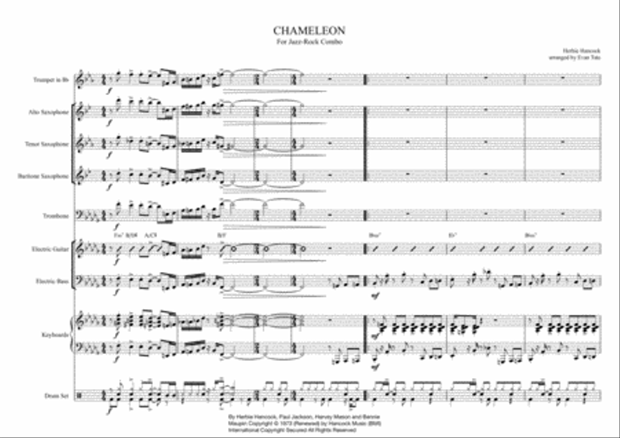 Chameleon Chameleon Large Ensemble scores gallery preview page 2