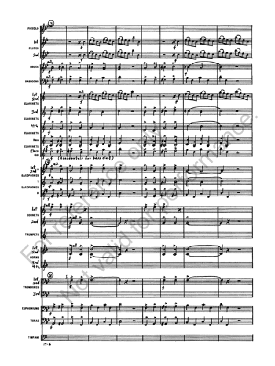 Marche Militaire Francaise Concert Band scores gallery preview page 8
