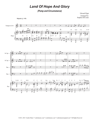 Land Of Hope And Glory (Pomp and Circumstance) (Brass Quartet and Piano - Alternate Version)