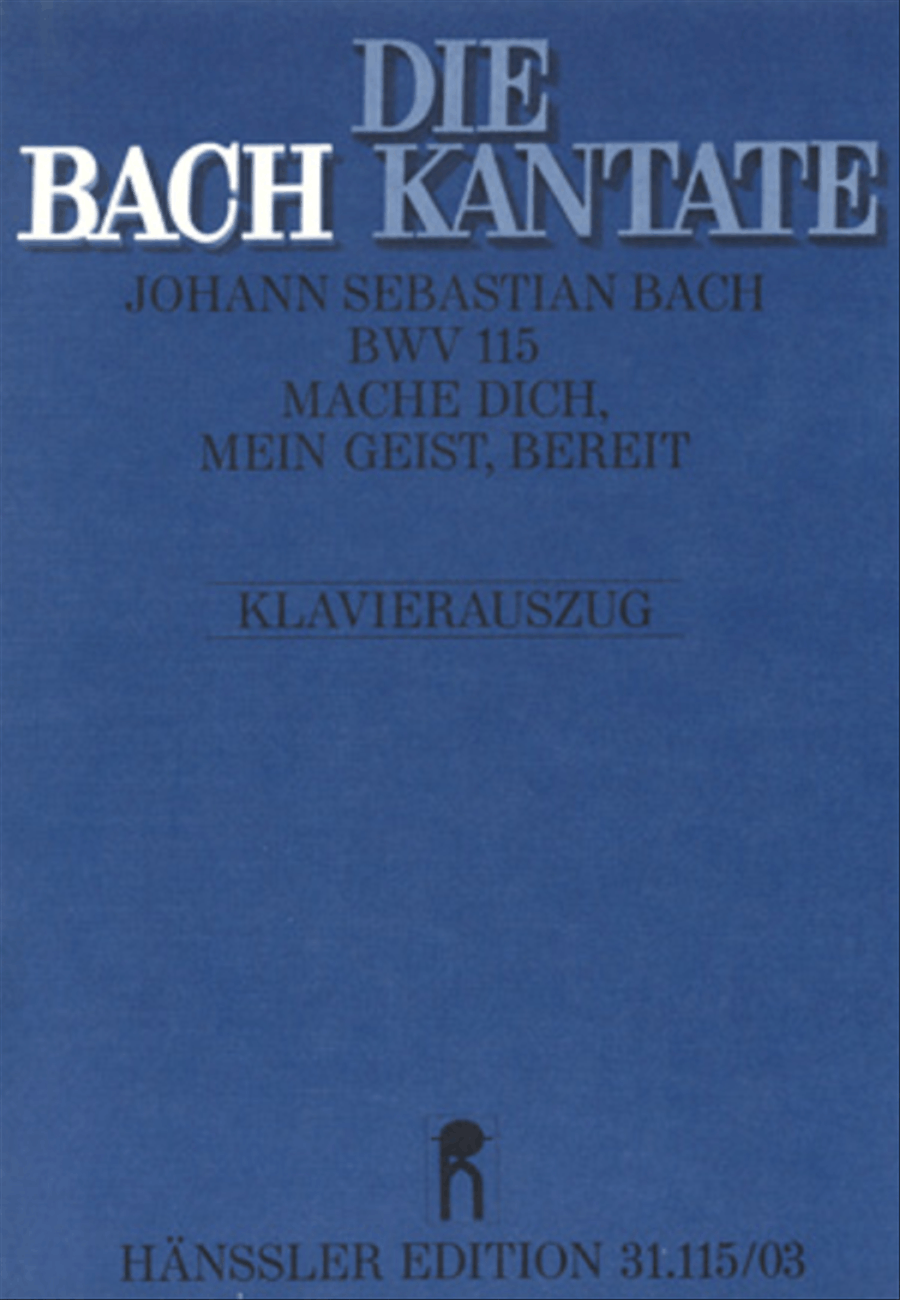 O my spirit, be prepared (Mache dich, mein Geist, bereit) 4-Part scores gallery preview page 1