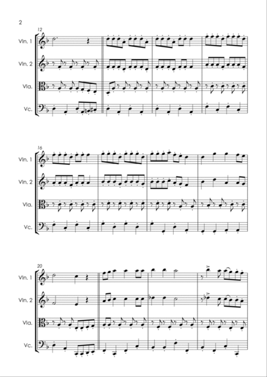 Siman Tov Mazel Tov סימן טוב ומזל טוב (Jewish Wedding) - string quartet String Quartet scores gallery preview page 5