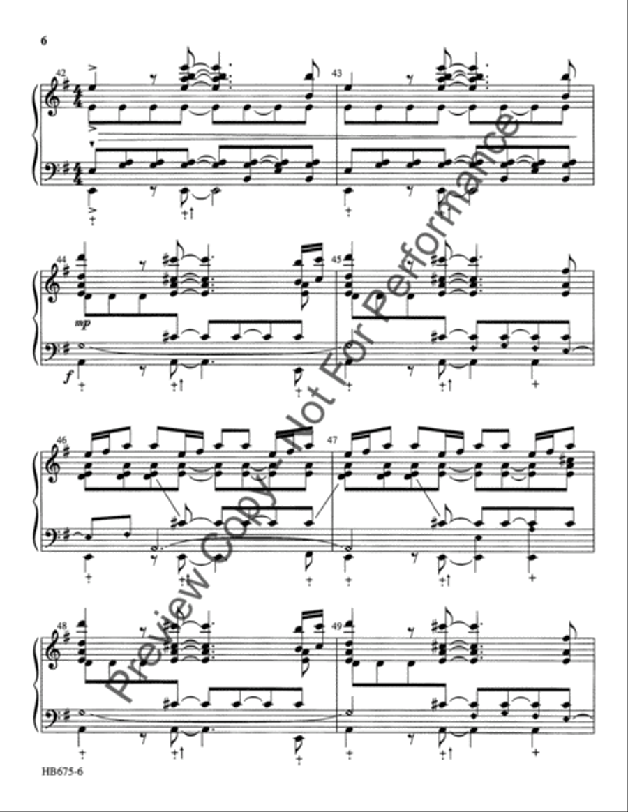 Ring His Glorious Praise - 5-7 octaves Handbell Choir scores gallery preview page 6