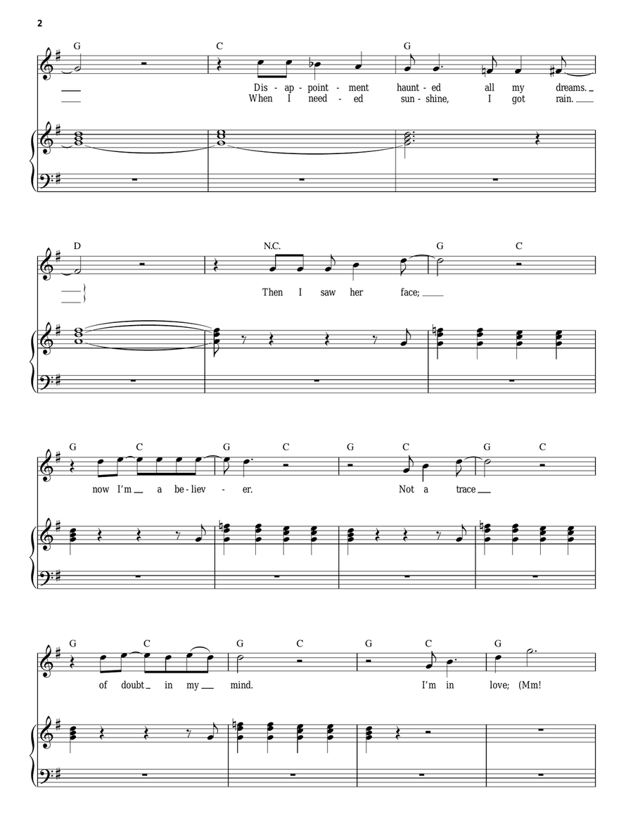 I'm A Believer I'm A Believer Piano, Vocal scores gallery preview page 2