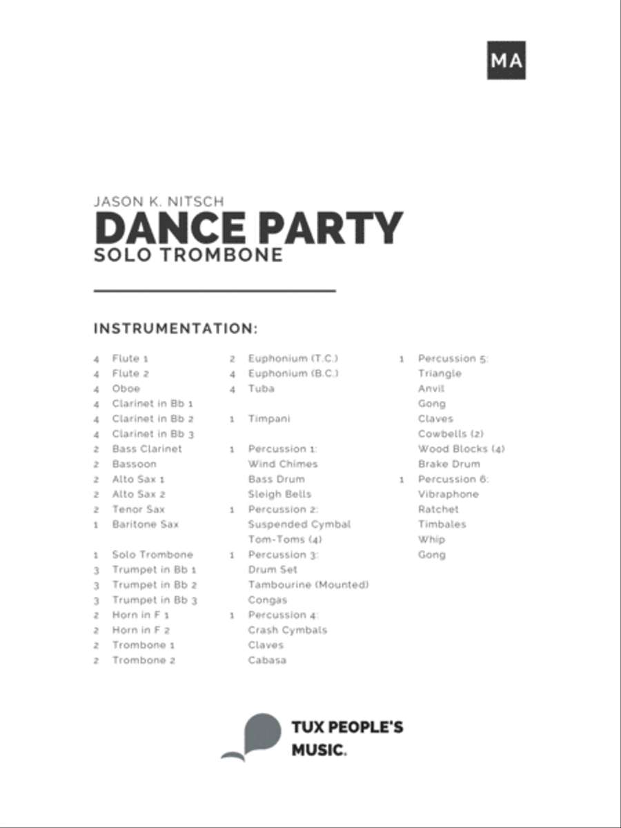 Dance Party (Solo Trombone with Band)