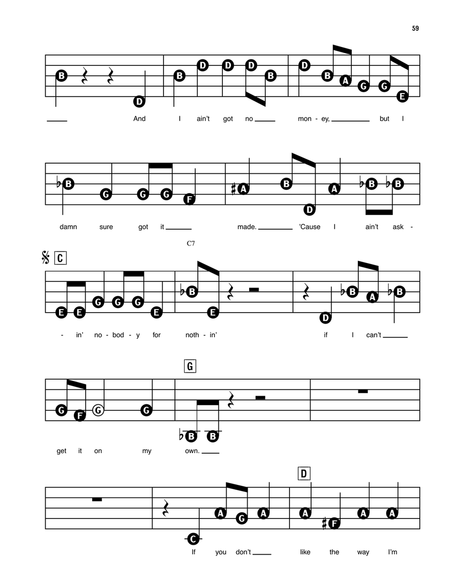 Long Haired Country Boy Electronic Keyboard scores gallery preview page 2