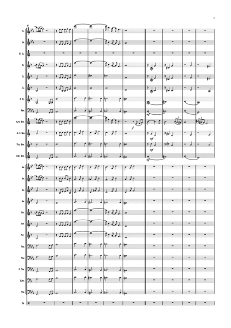 Life On Mars Life On Mars Concert Band scores gallery preview page 5