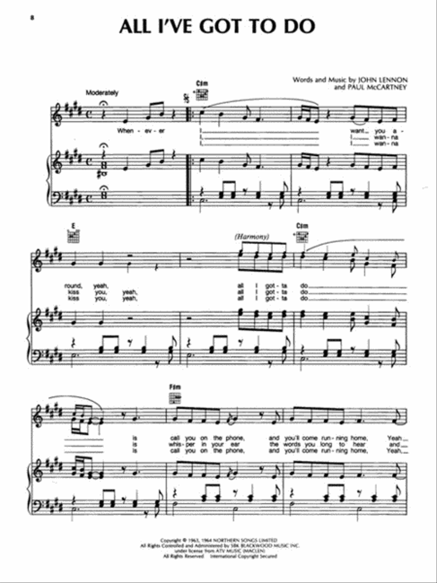 The Beatles Complete – Volume 1 Piano, Vocal, Guitar scores gallery preview page 4