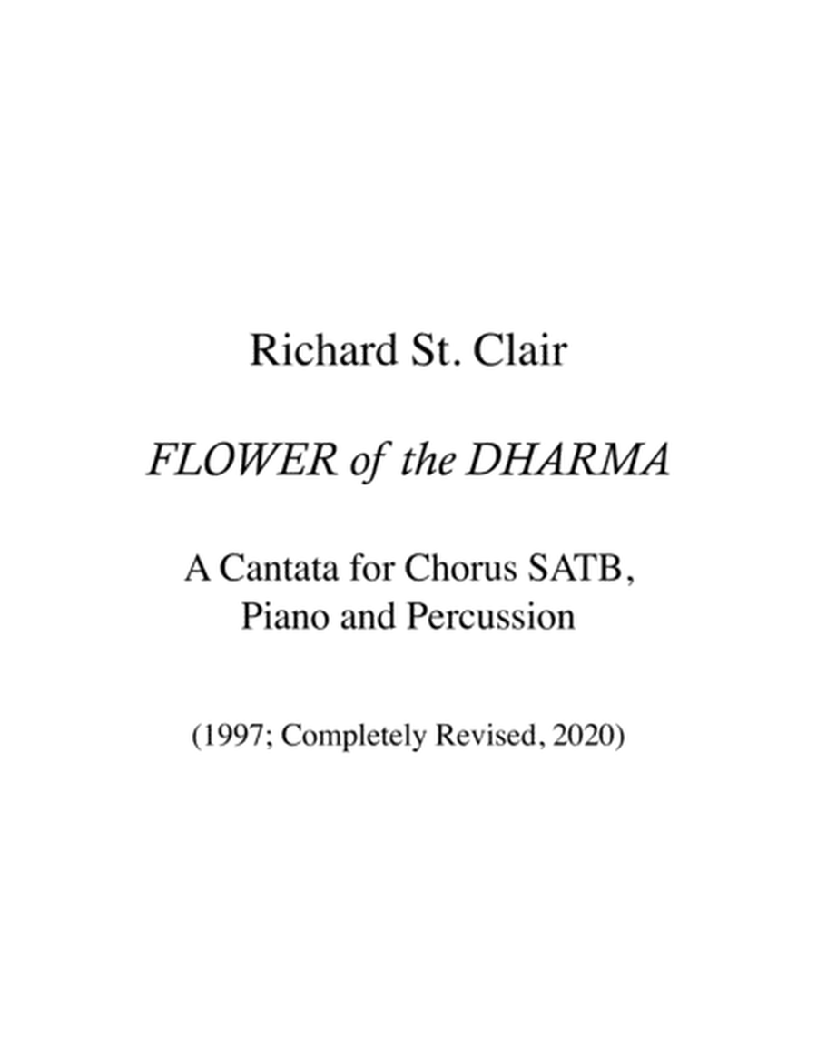 FLOWER of the DHARMA: A Cantata for Chorus SATB, Piano and Percussion image number null