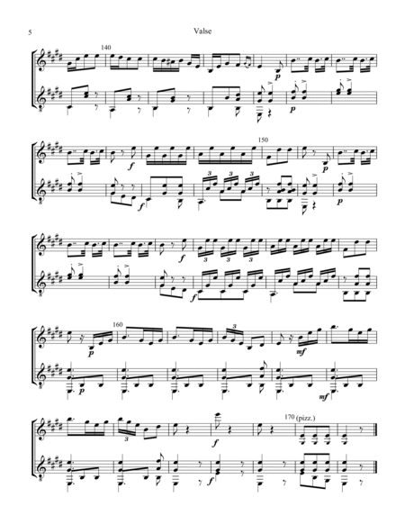 Valse / Waltz Op. 34 for violin and guitar image number null