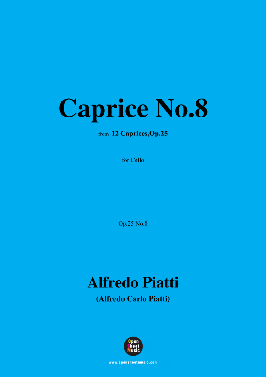 Alfredo Piatti-Caprice No.8,Op.25 No.8,Op.25',for Solo Cello image number null