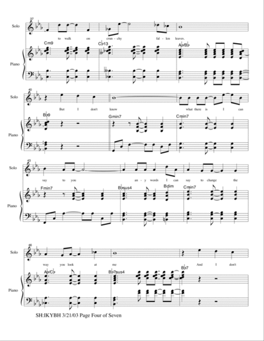 I Know You By Heart Voice scores gallery preview page 4