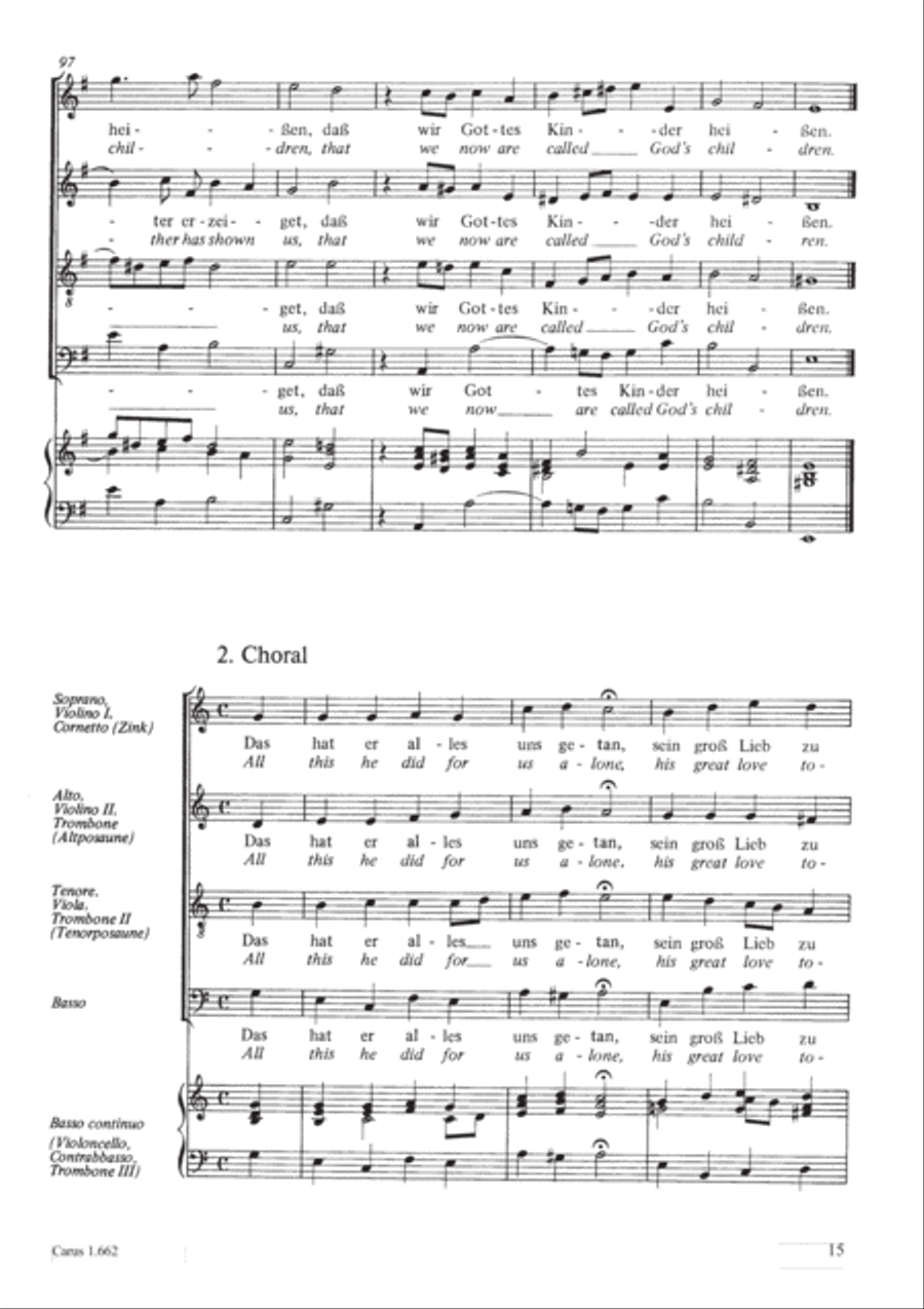 See now, what kind of love (Sehet, welch eine Liebe hat uns der Vater erzeiget) 4-Part scores gallery preview page 16