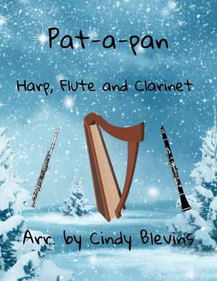 Book cover for Pat-a-pan, for Harp, Flute and Clarinet